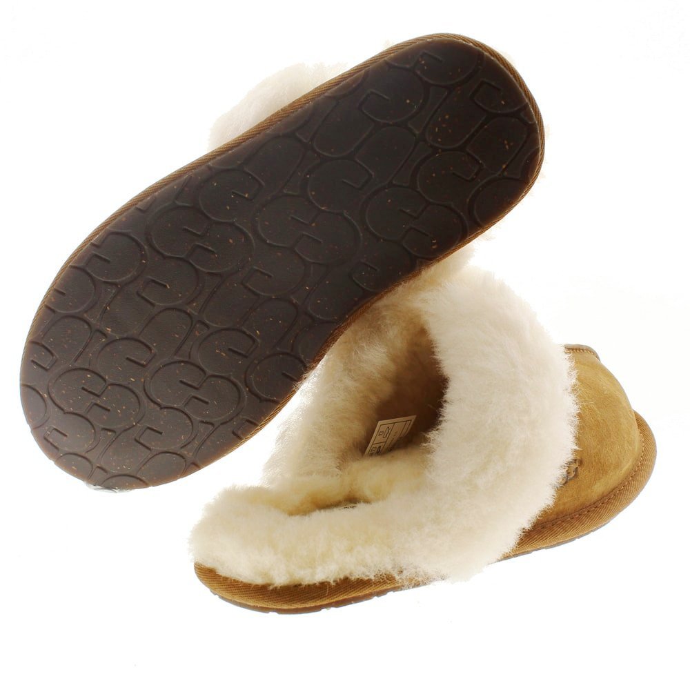 Zapatillas casa destalonadas mujer pelo Ugg Scuffette foto 4