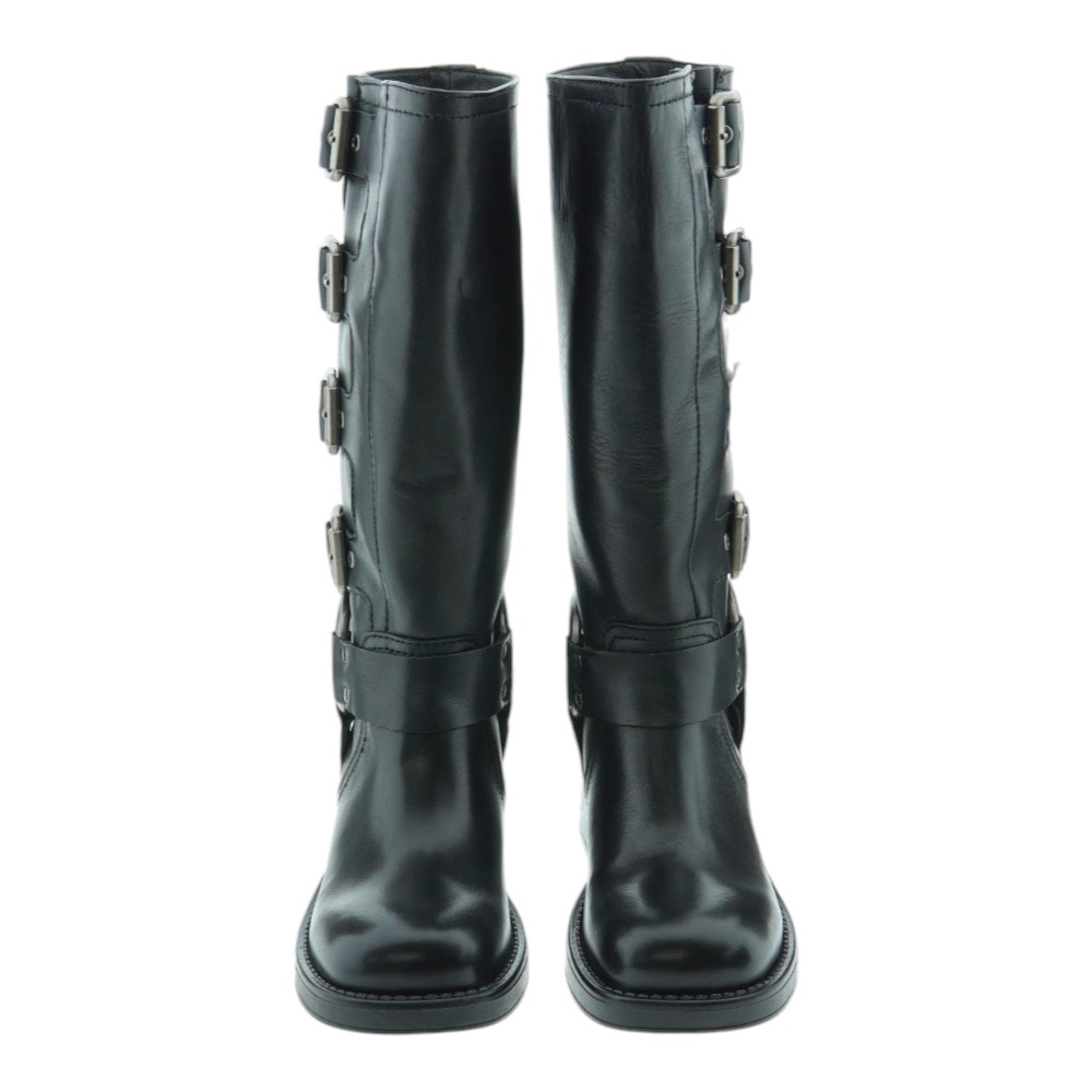 Bota alta motera cuatro hebillas Vexed Selena foto 2