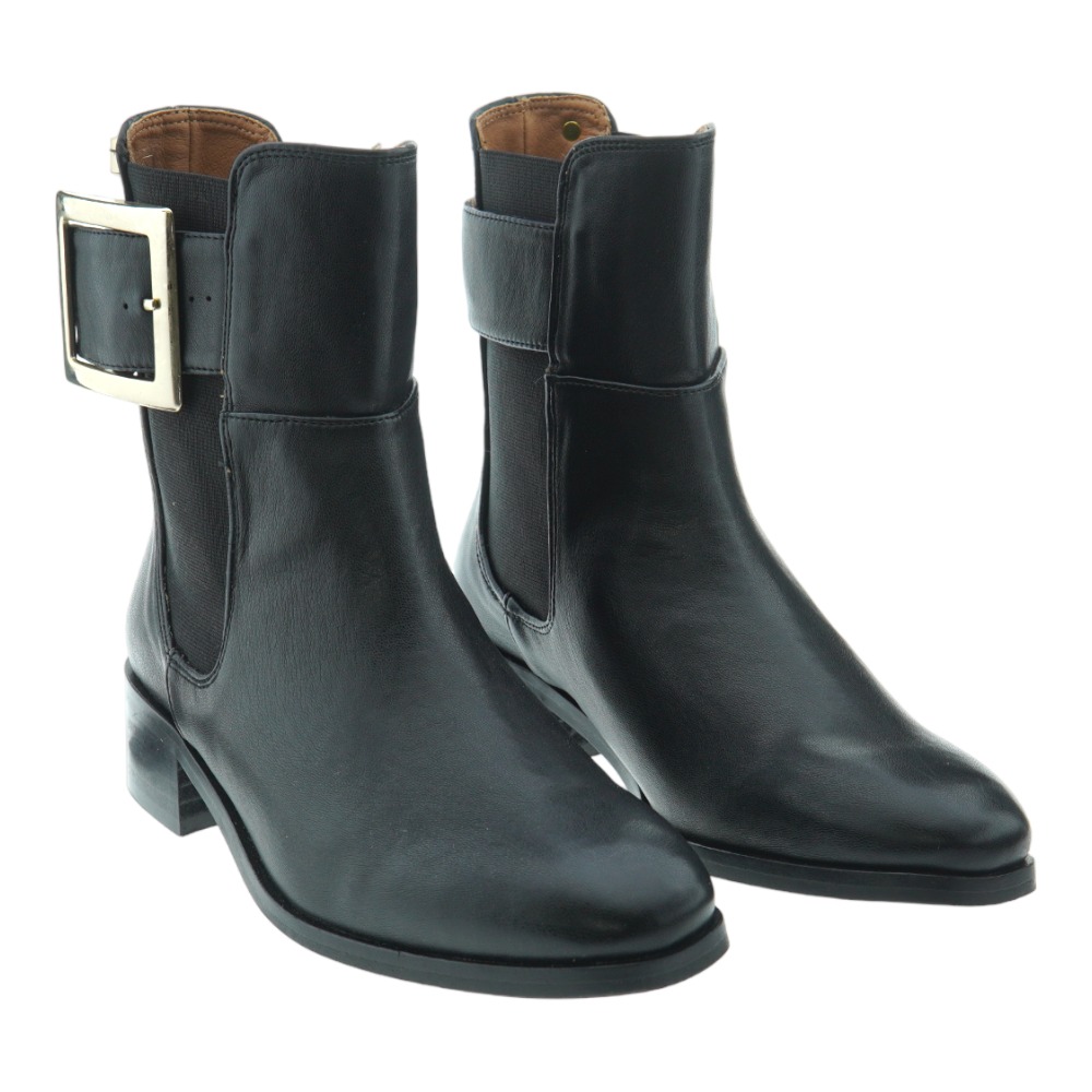 Botin mujer piel adorno hebilla Popa Sienna Manchest