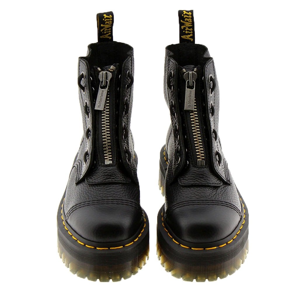 Bota plataforma piel grabada cremallera Dr Martens Sinclair Sally