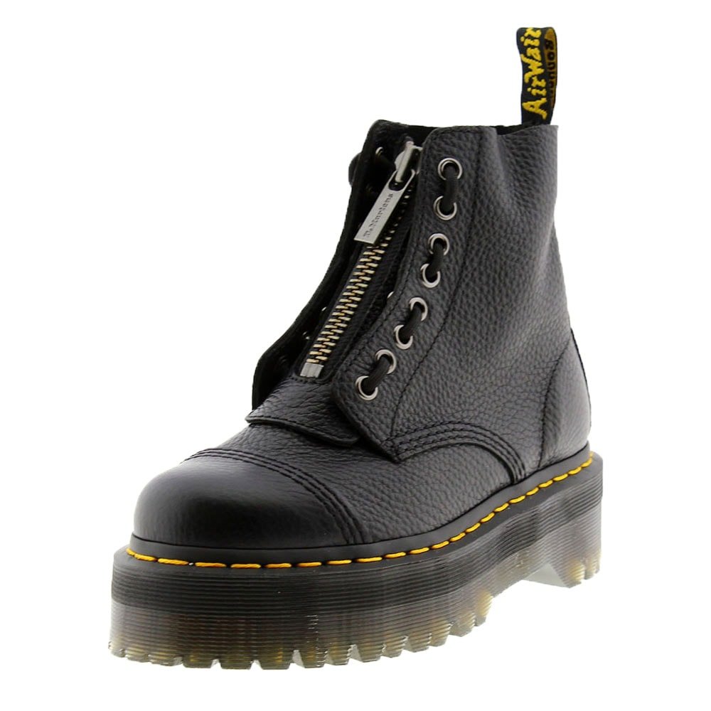 Bota plataforma piel grabada cremallera Dr Martens Sinclair Sally