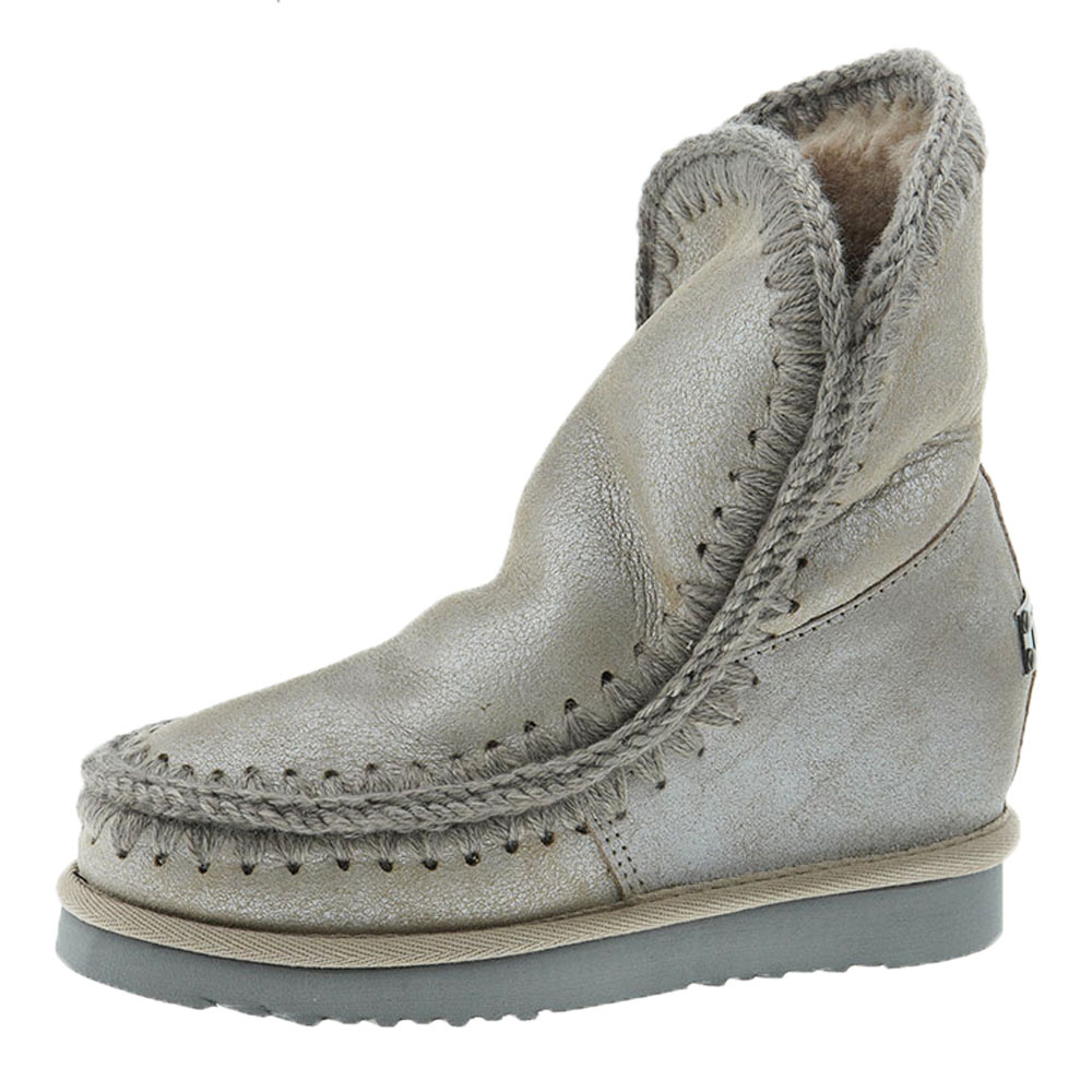 Botas australianas cuña piel oveja Mou Skimo Inner Wedge Short foto 3