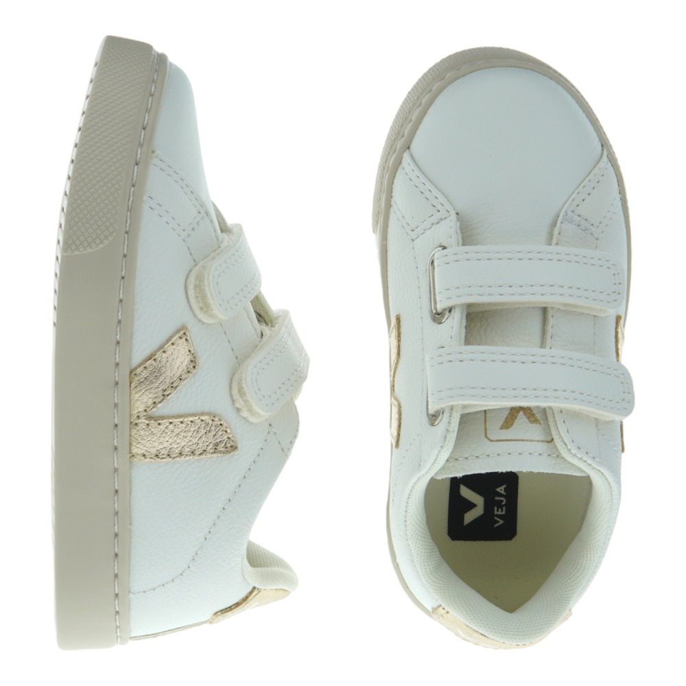 Sneakers niña velcros metalizados Veja Small Splar V foto 2