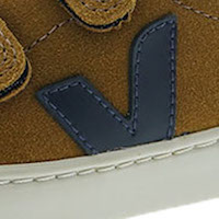 Zapatillas niño piel ante velcros Veja Small Splar W foto 7