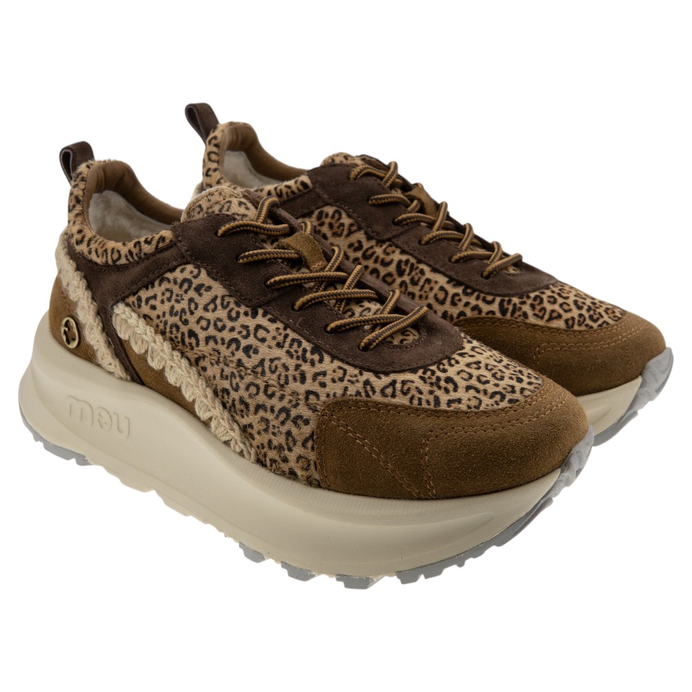 Sneakers mujer Mou animal print y plataforma Speed Esk