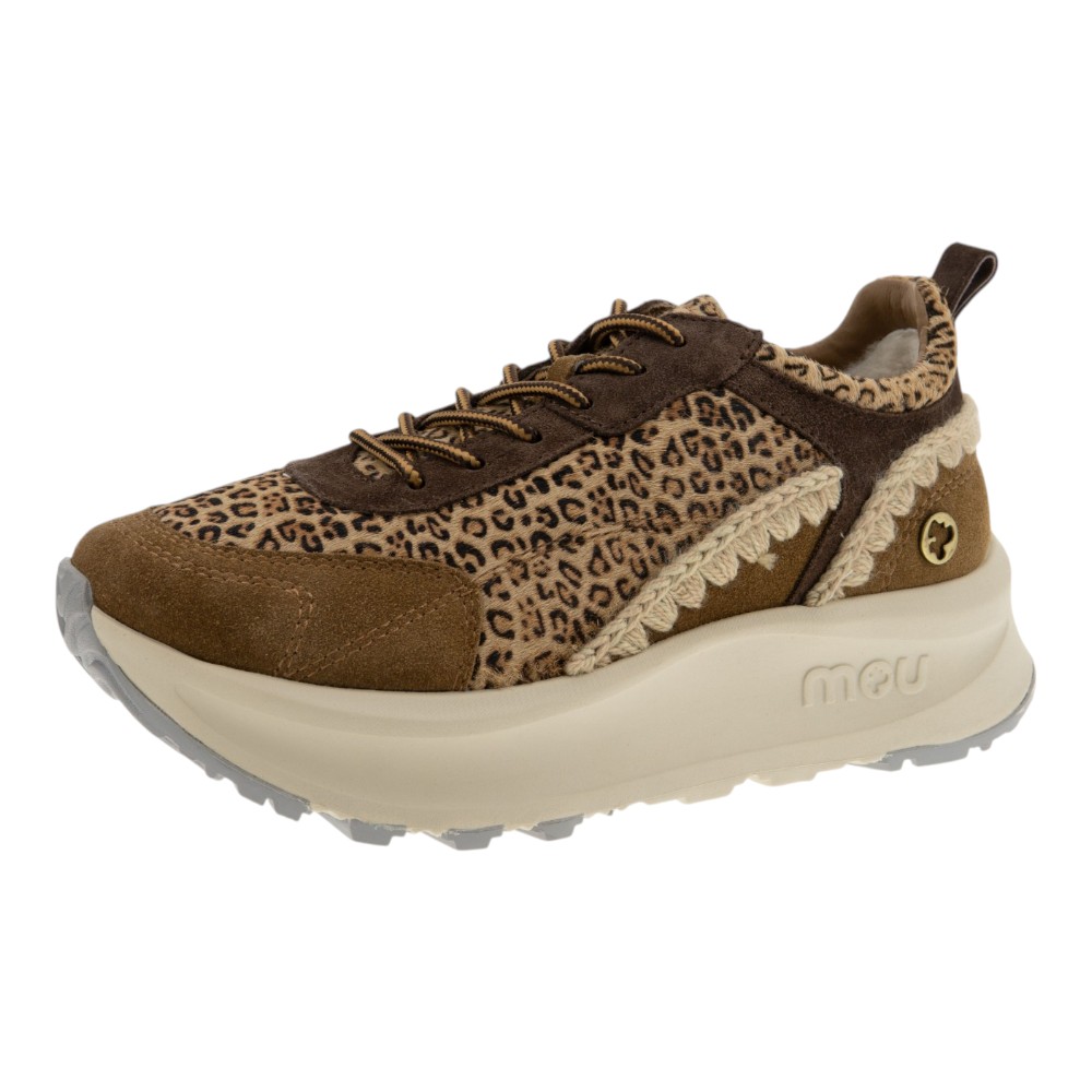 Sneakers mujer Mou animal print y plataforma foto 3