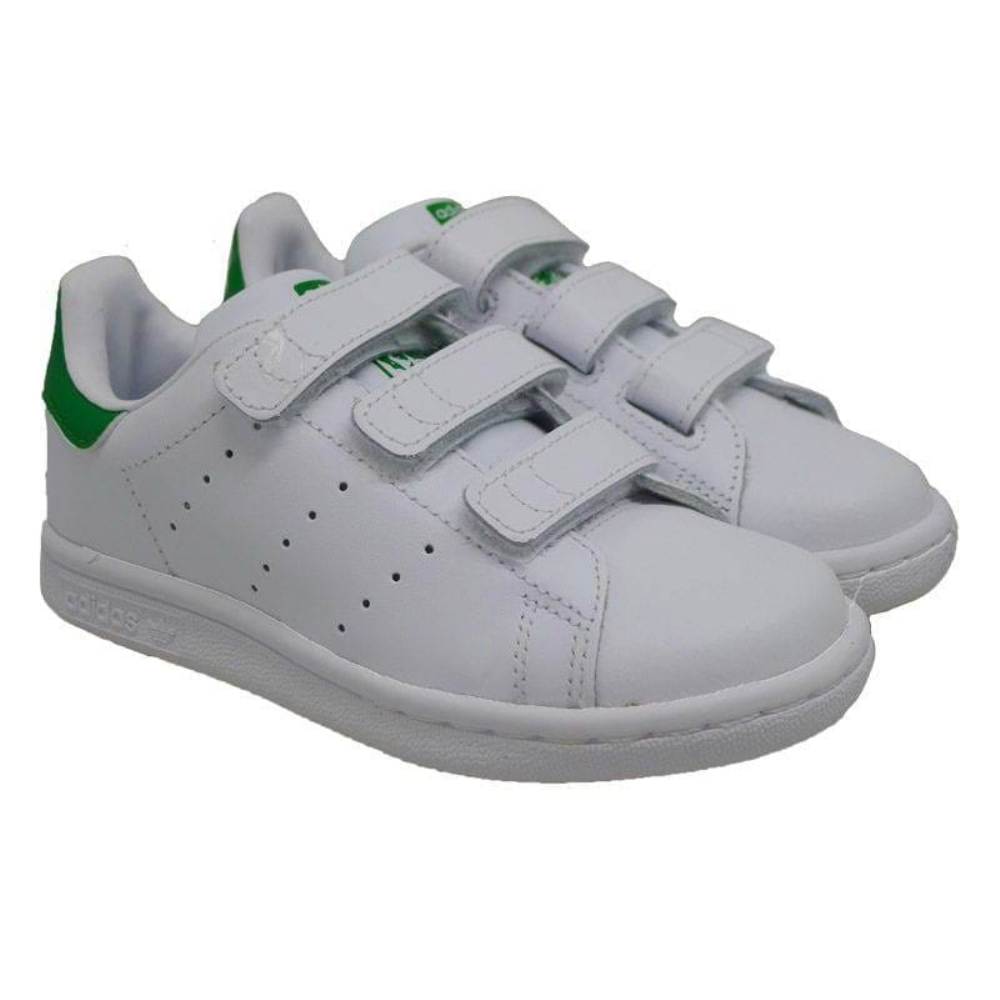 Zapatilla deportiva blanca de velcros Adidas Stan Smith CF