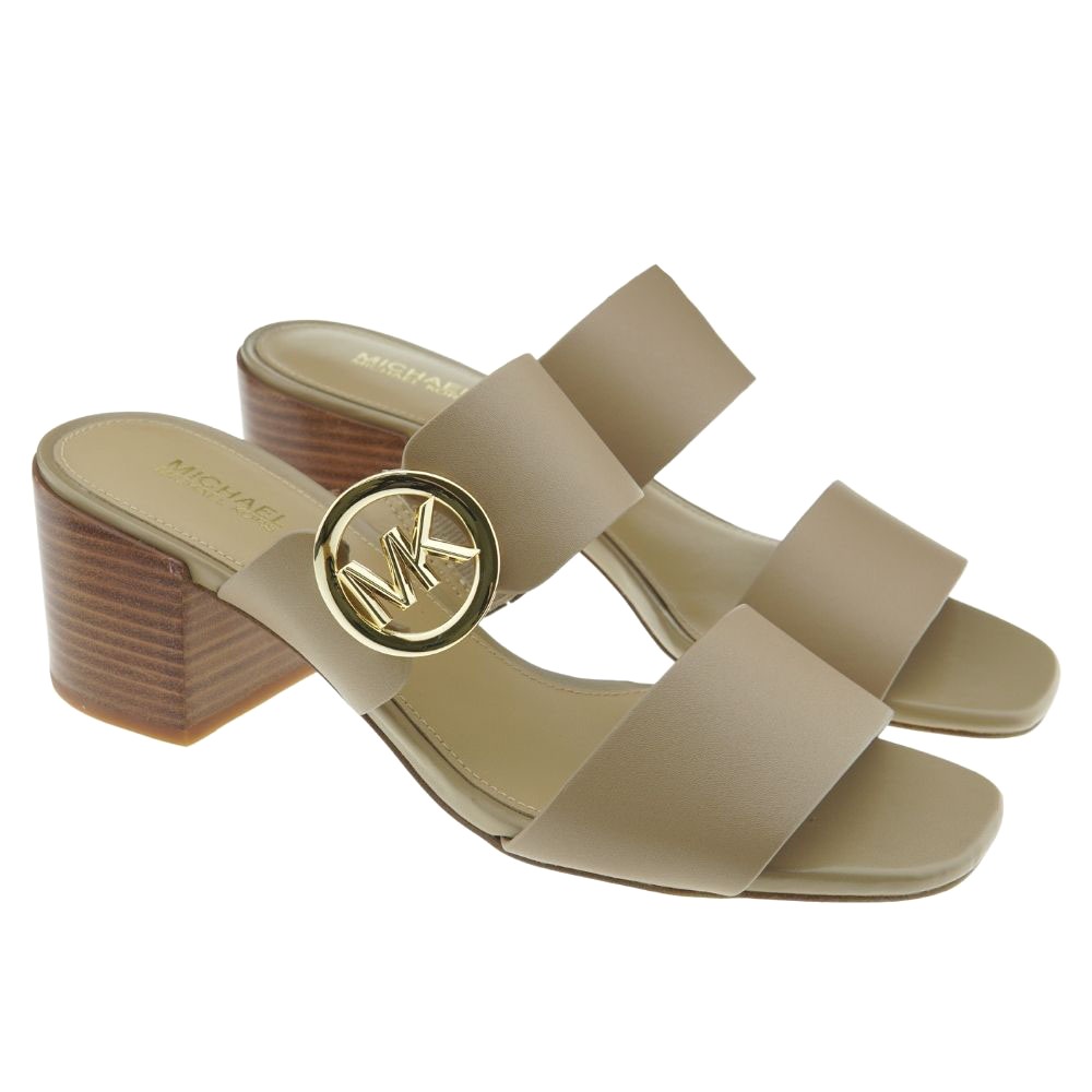 Sandalia pala doble tira rosa Michael Kors Summer Mid