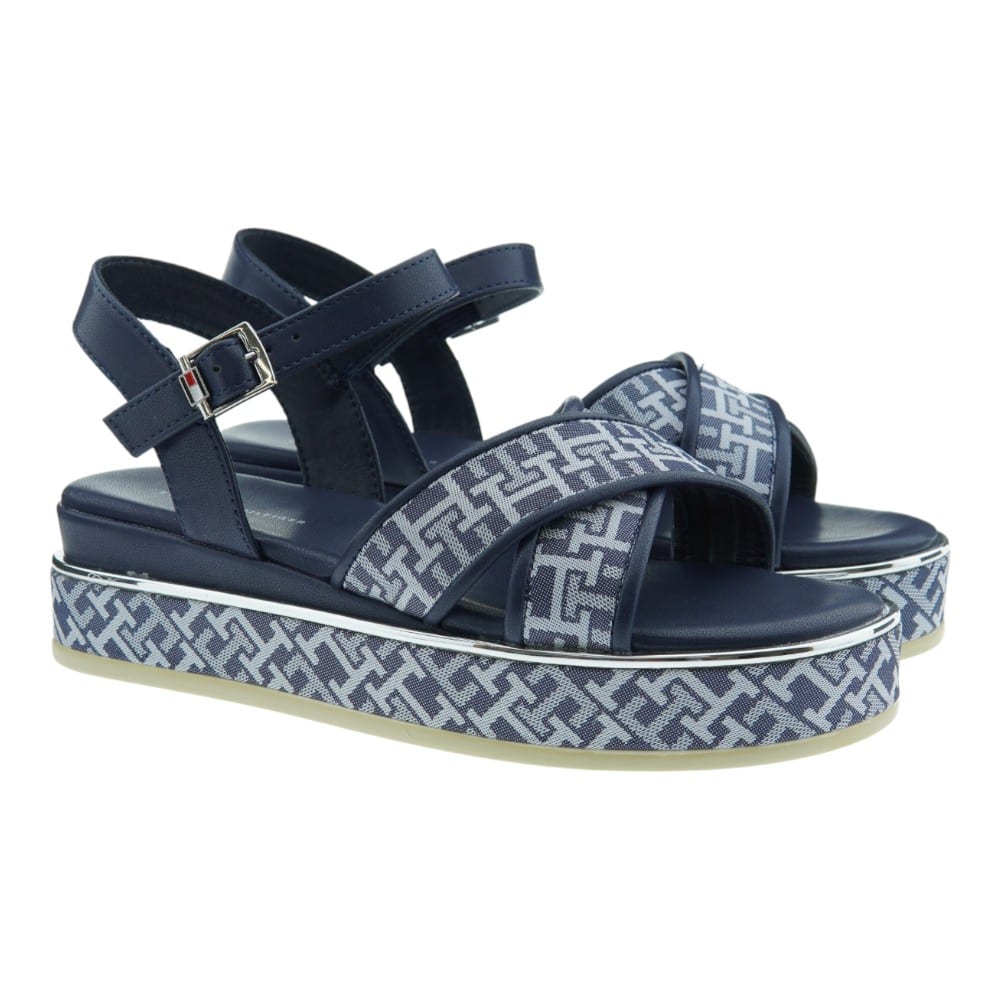 Sandalias Plataforma Tommy Hilfiger T3A2-33256 Jeans