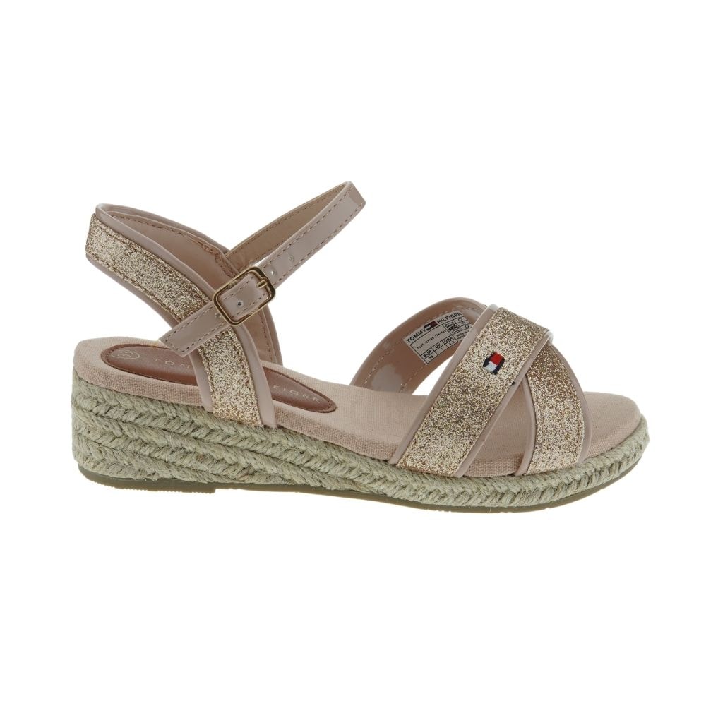 Sandalias glitter cuña esparto Tommy Hilfiger T3A7-32186 foto 5