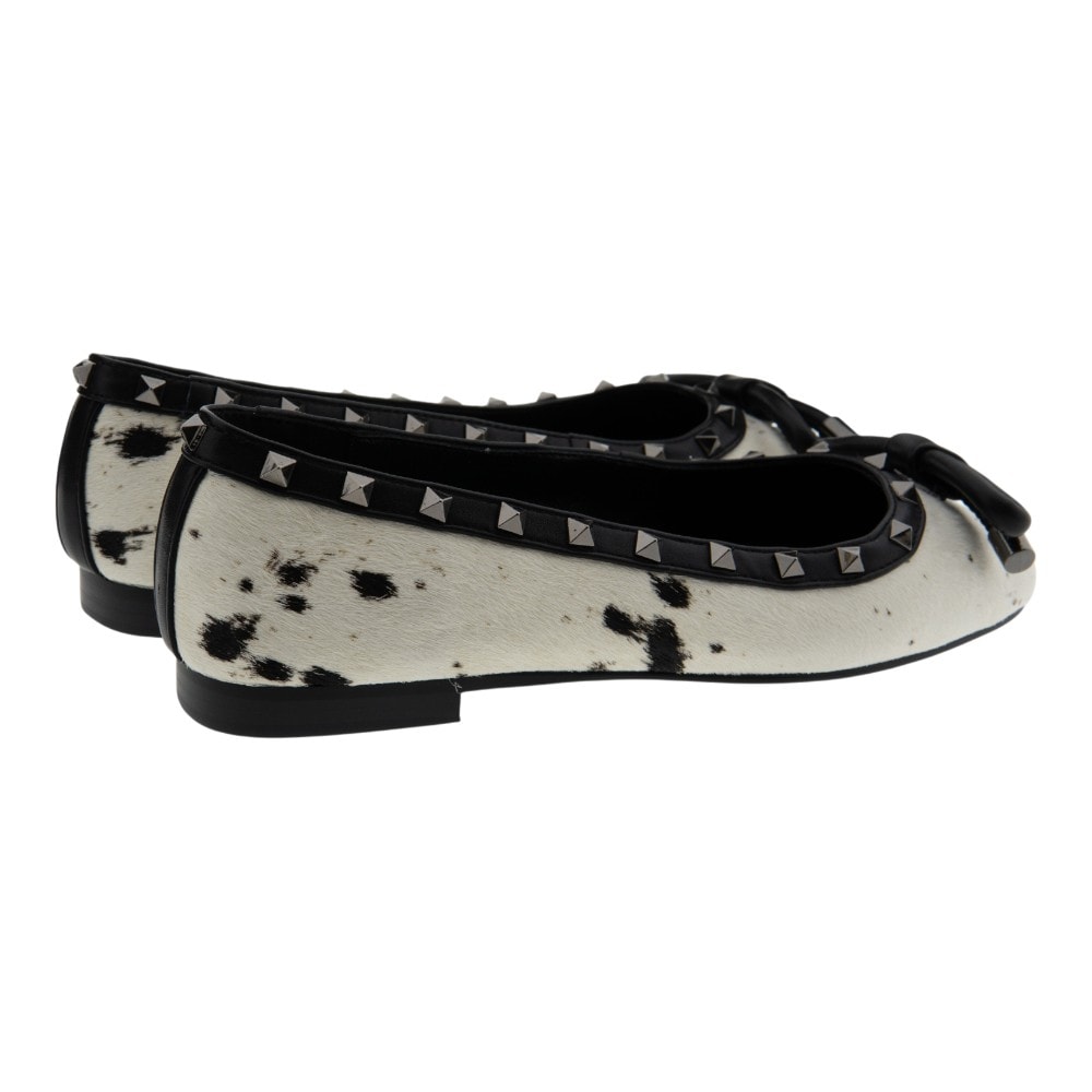 Bailarinas leopardo blanco y negro Venezianas con tachuelas foto 4