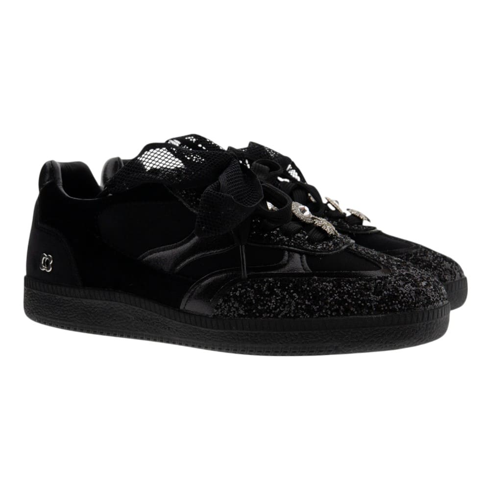 Sneakers negras glitter y brillantes Noa Harmon Ten