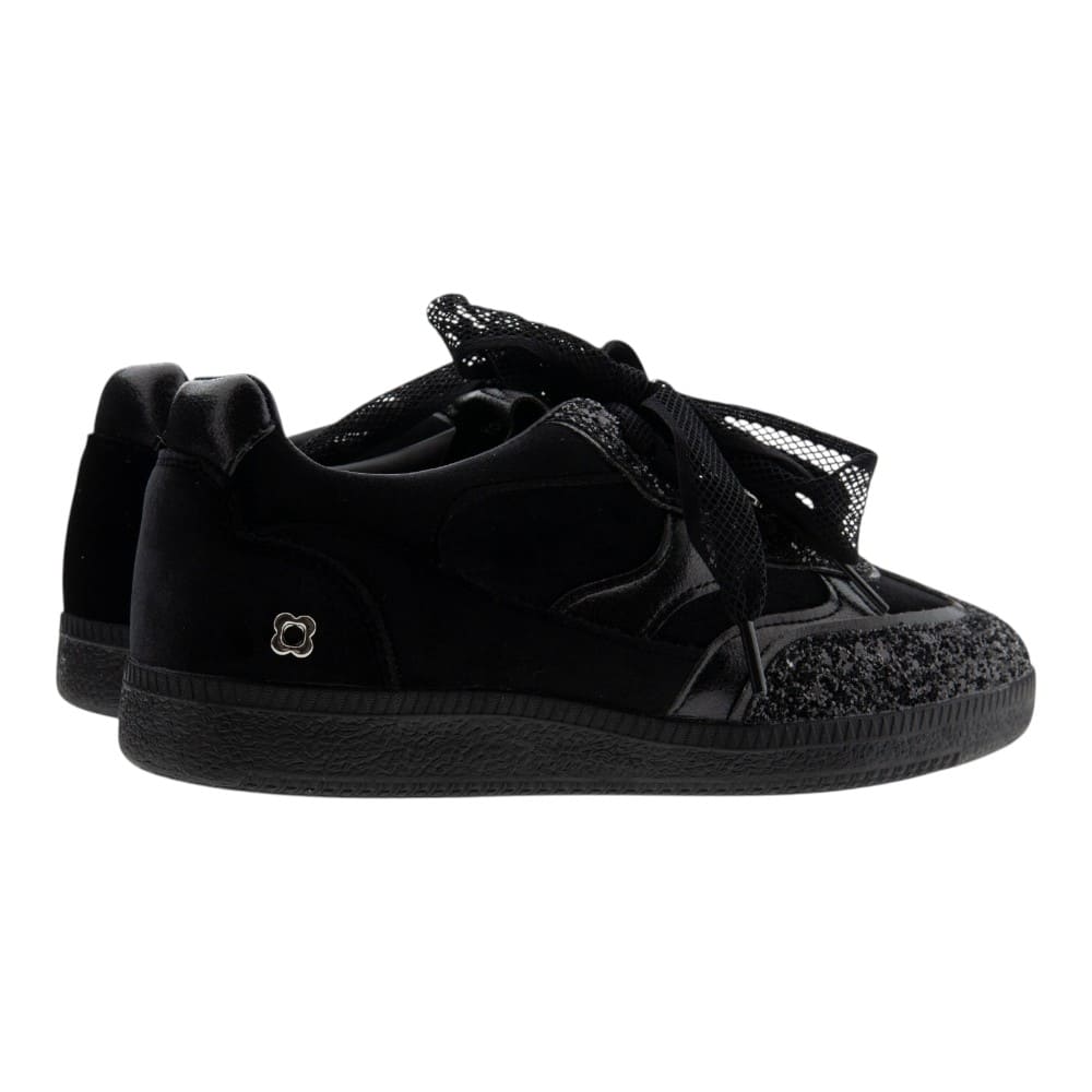 Sneakers negras glitter y brillantes Noa Harmon foto 4