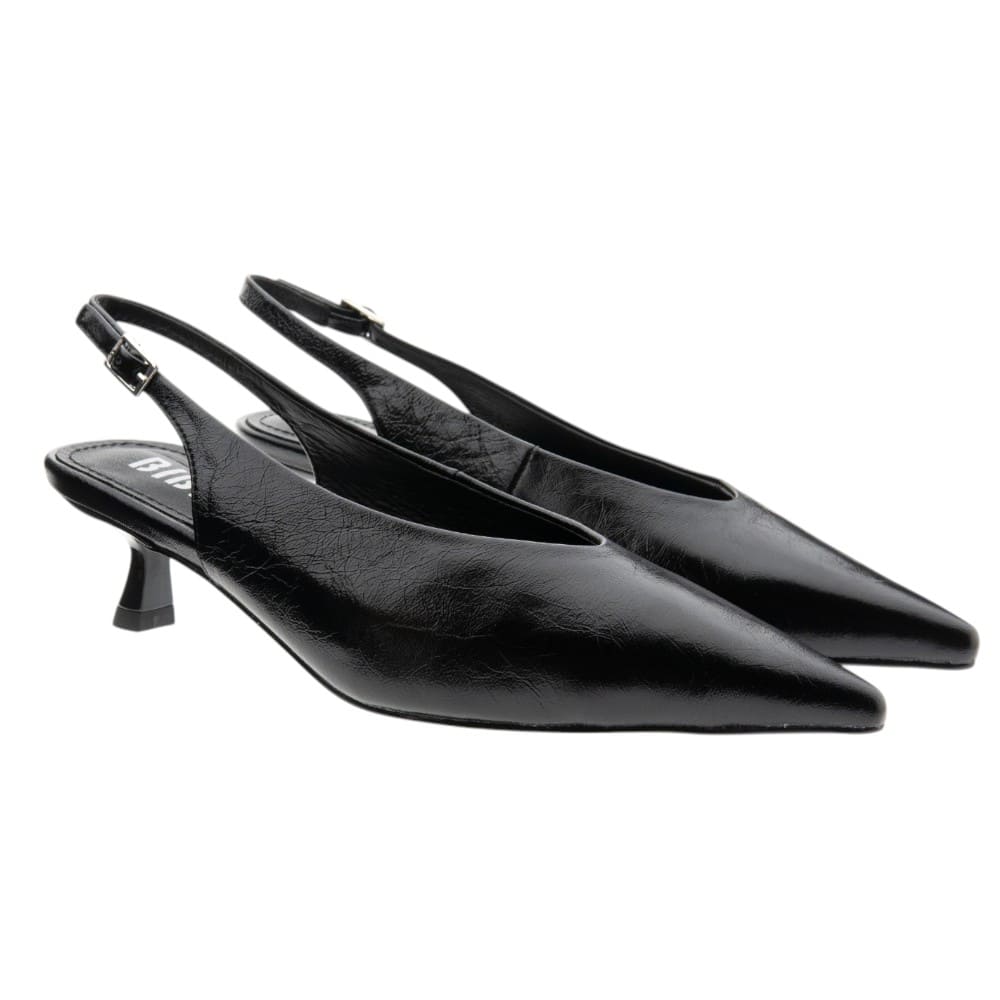 Zapatos salón destalonados piel negros Bibilou Tiare Pumps 40