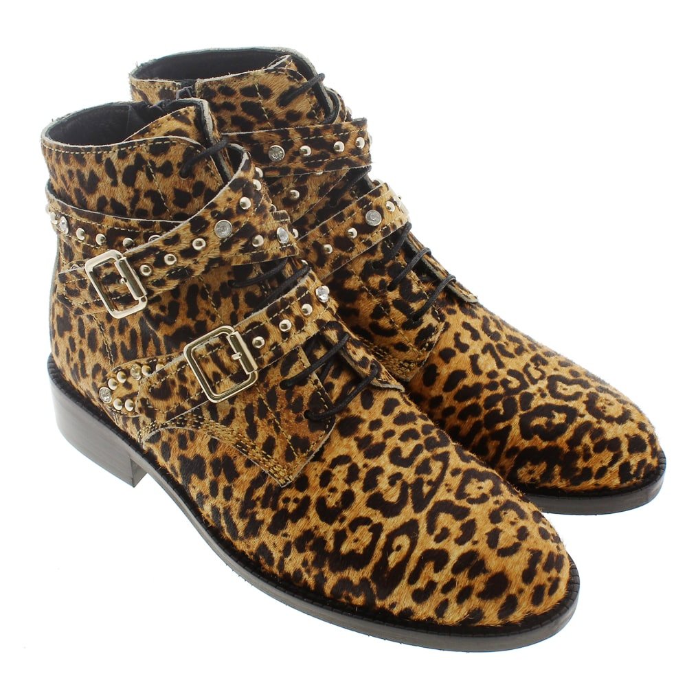 Botín plano mujer leopardo Toral TL-10950