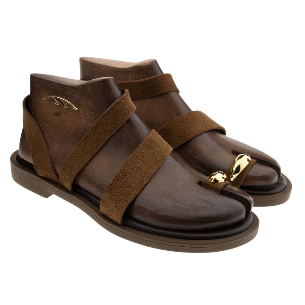 Sandalias dedo ante cuero Lainas V3663