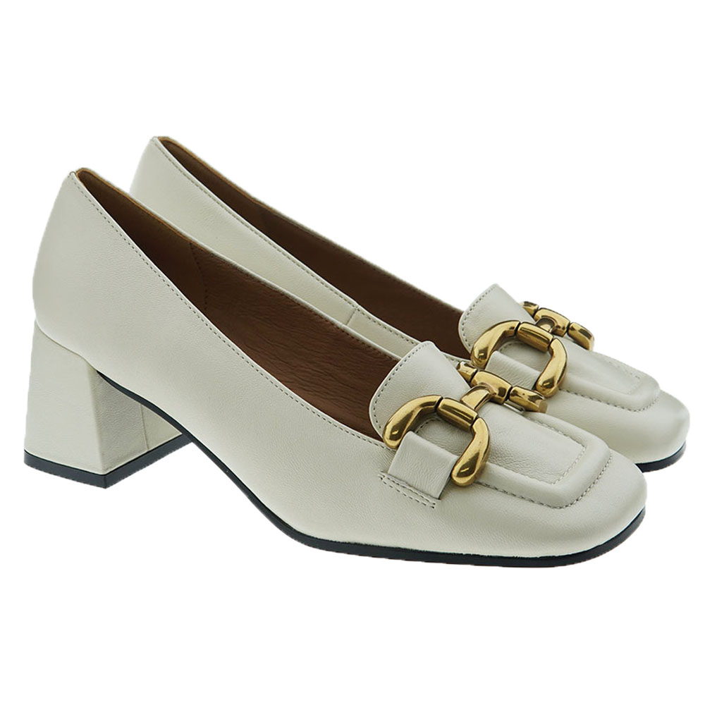 Zapato salón piel estribo tacón medio Bibilou Valencia-573Z10VK