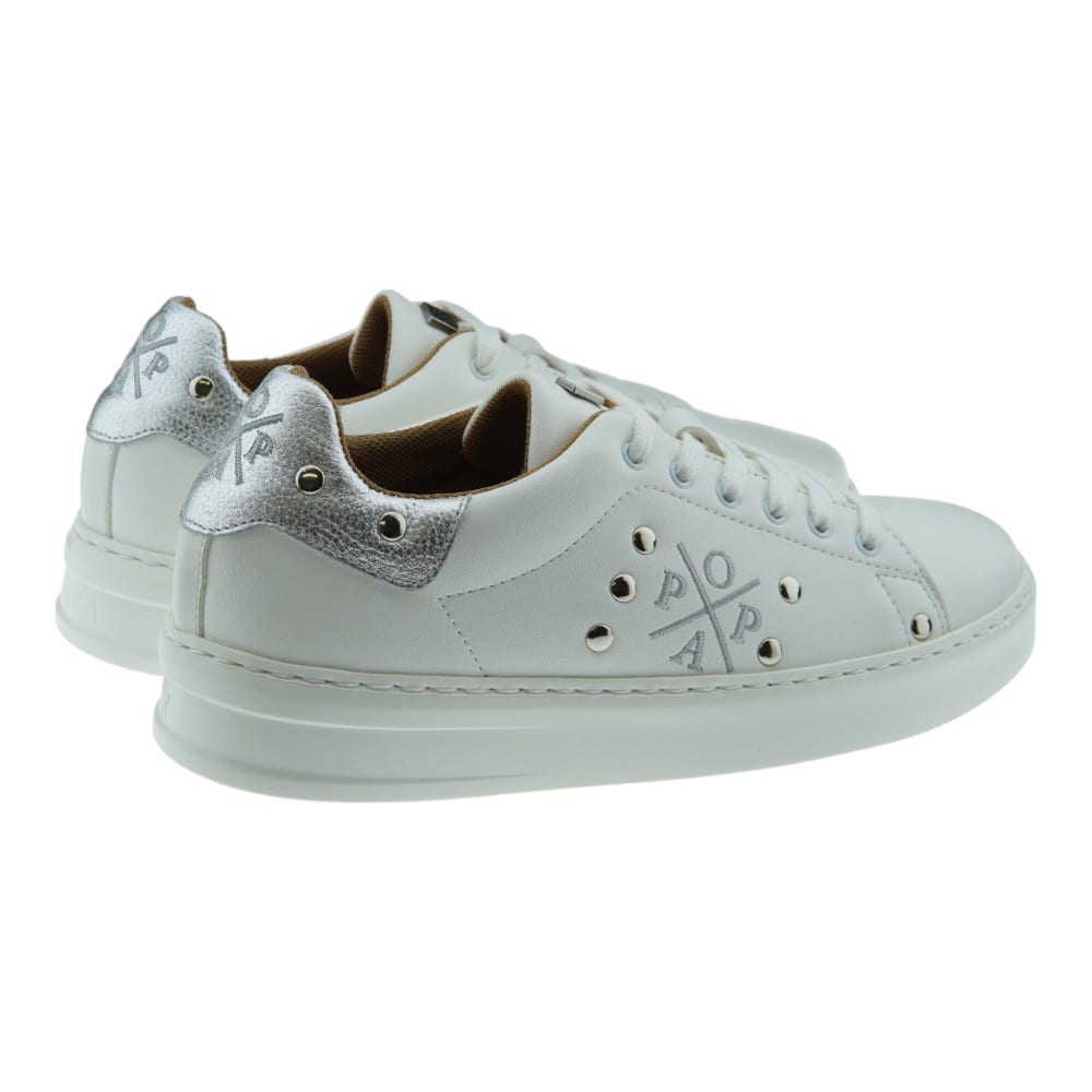 Sneakers piel mujer cordónes Popa Vicort Adornos foto 4