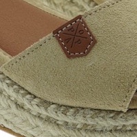 Sandalias cuña esparto Popa en beige y negro foto 5