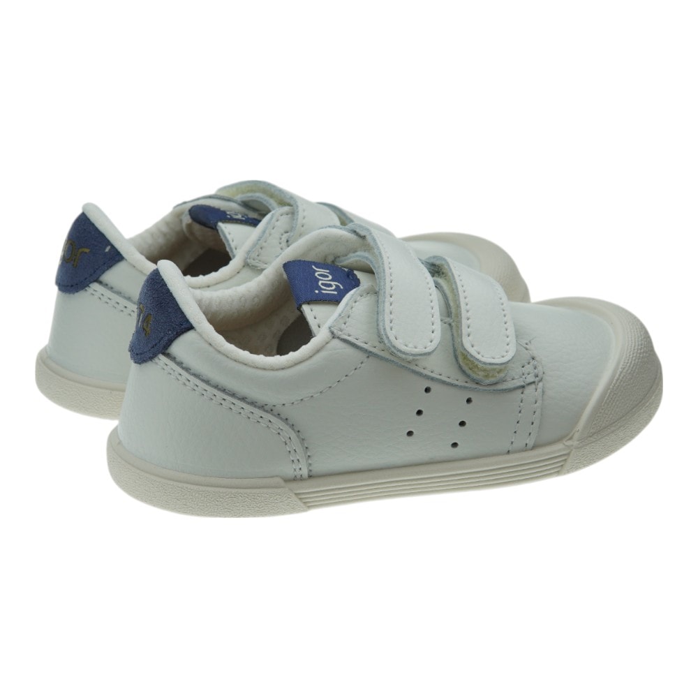 Zapatillas respetuosas niño piel blanca con velcro – Igor foto 4