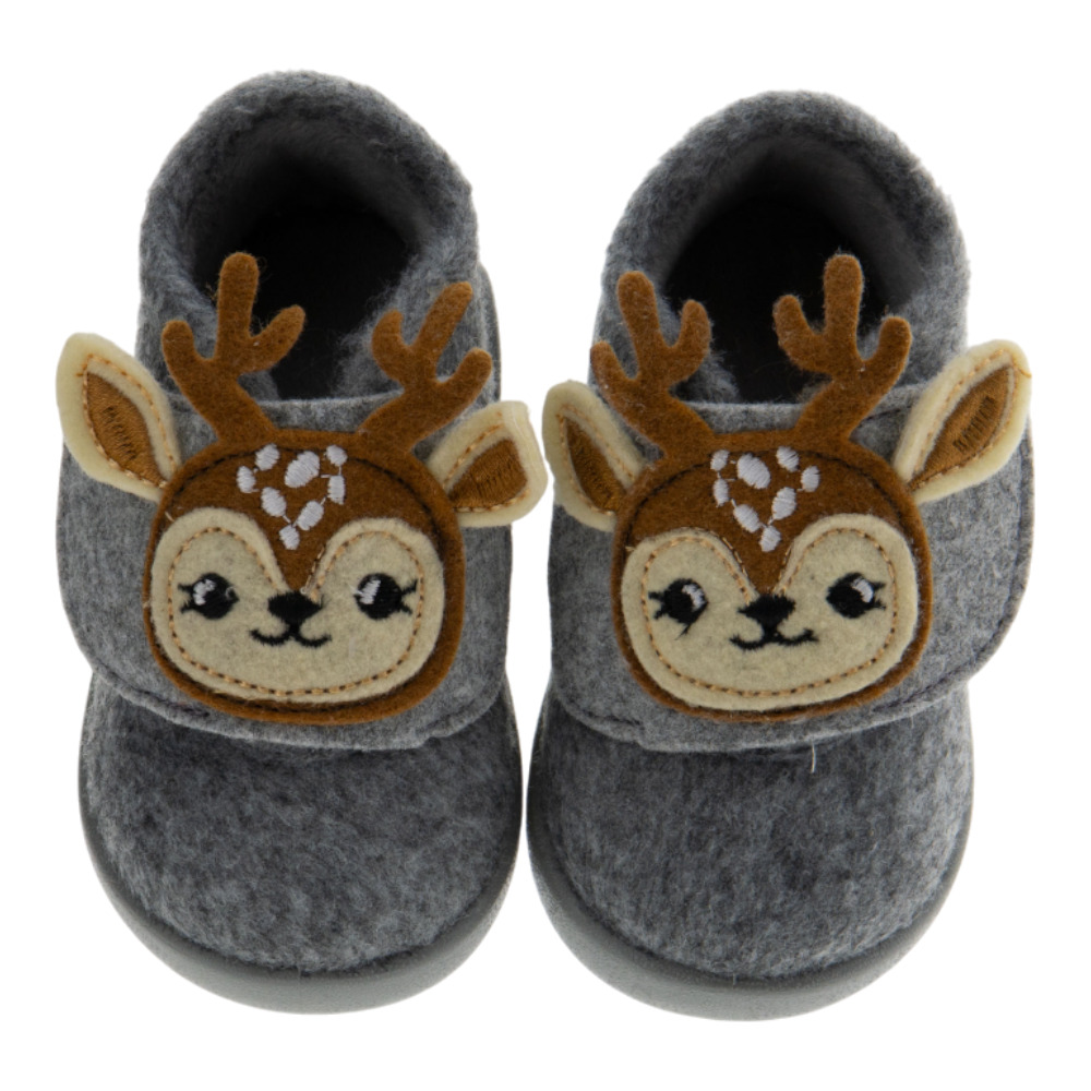 Zapatillas de casa bebé respetuosas ciervo gris - Igor foto 2
