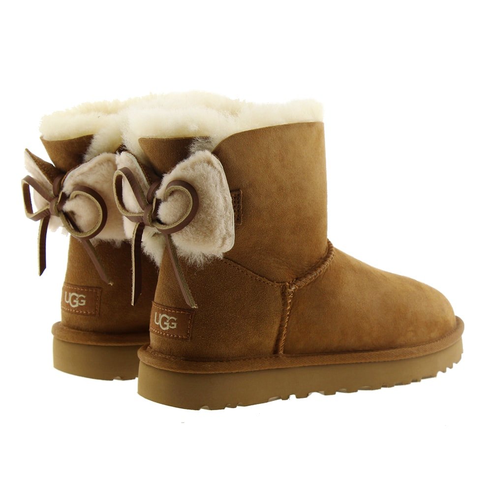 Botas furry lazos mujer Ugg W Double Bow Mini