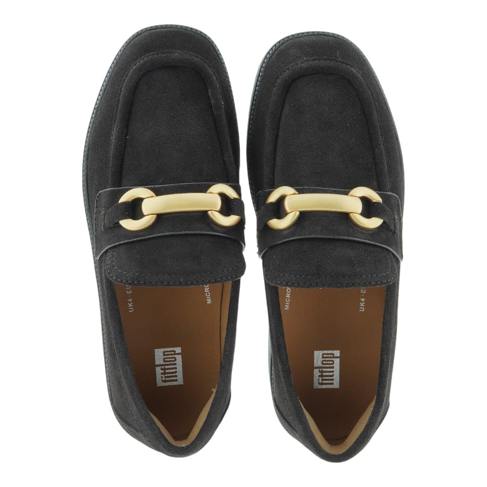 Compra online Mocasines FitFlop con plataforma y hebilla dorada – Elegancia y confort foto 2