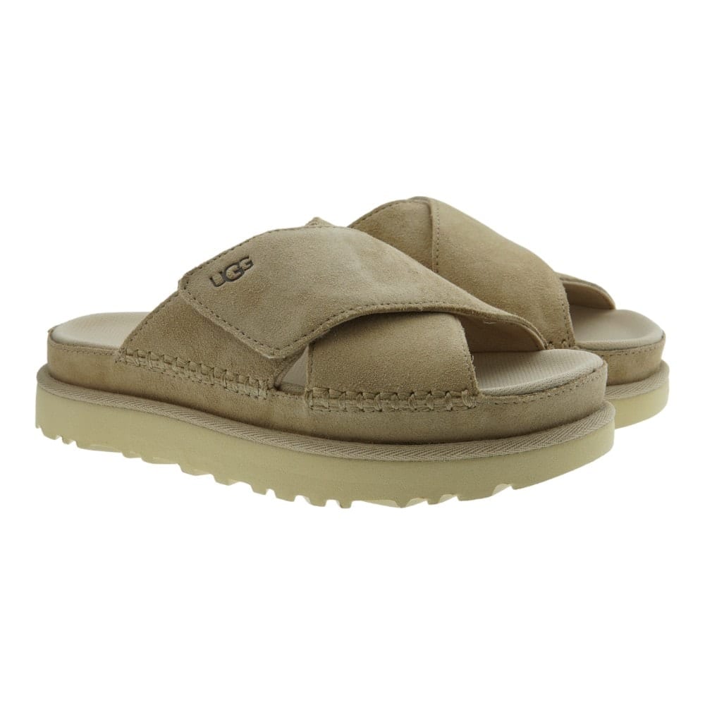 Sandalias Plataforma Velcro Ugg Goldenstar CR Mujer 