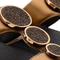 Elegantes Sandalias FitFlop Lottie Shimmer Mesh W Halo Bead-Circle | Carrile foto 6