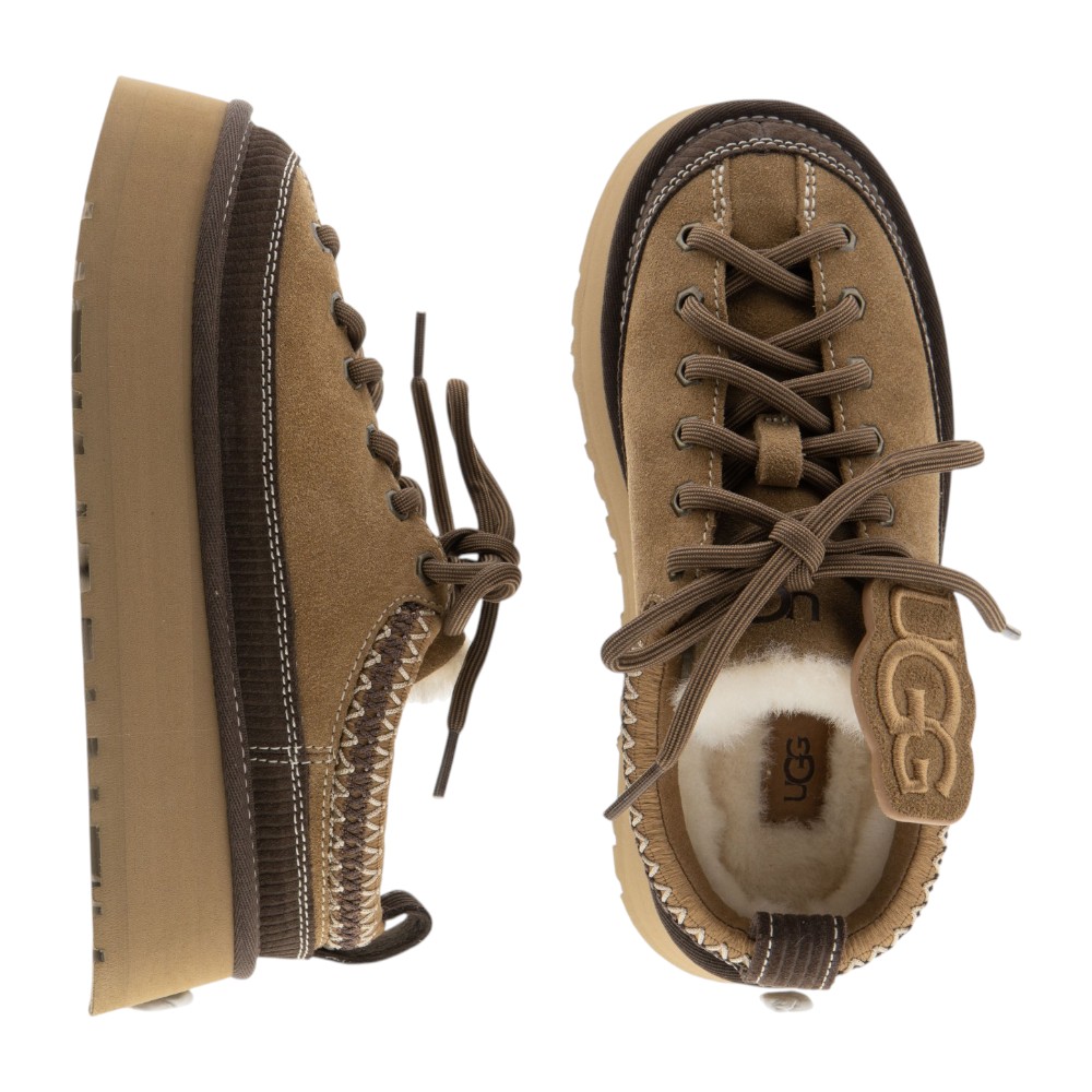 Zuecos plataforma UGG cordones foto 2