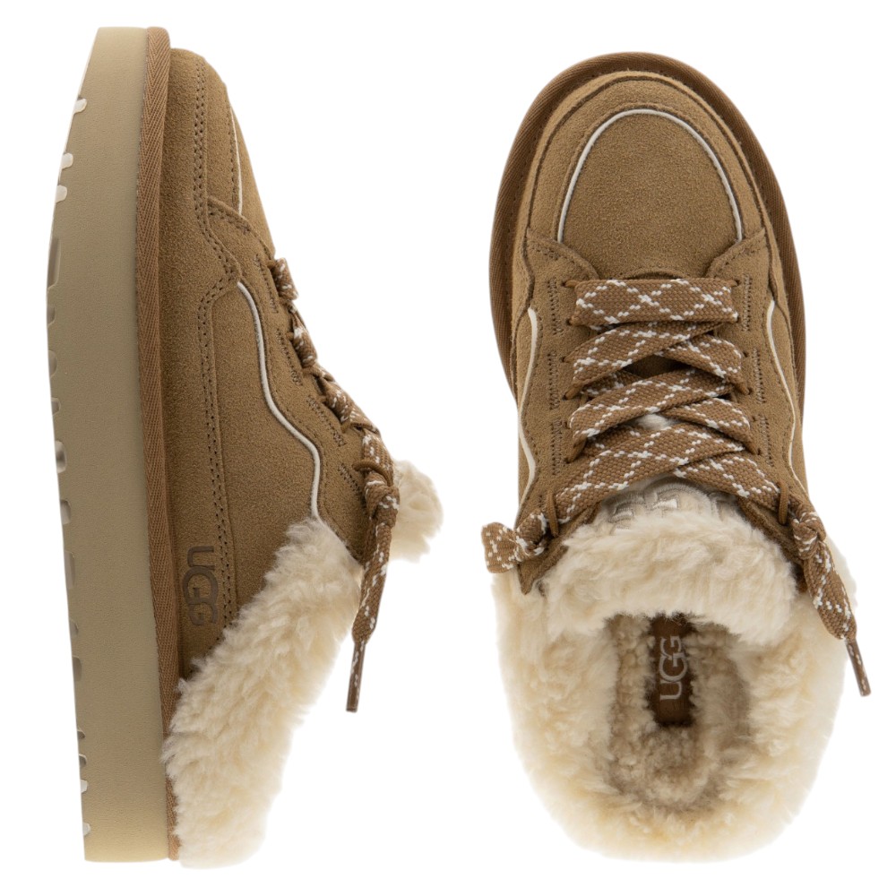 Zueco Ugg ante cuero y piel cordero mujer | Carrilé foto 2