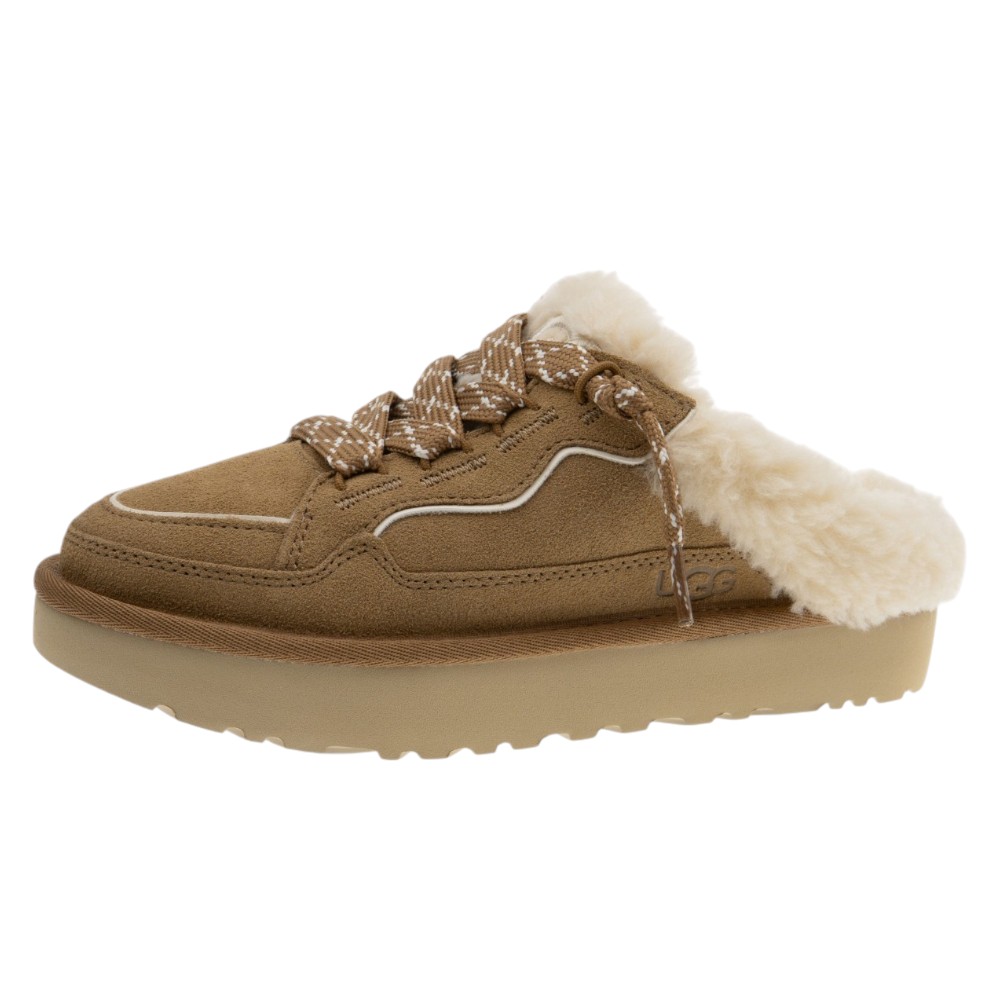 Zueco Ugg ante cuero y piel cordero mujer | Carrilé foto 3