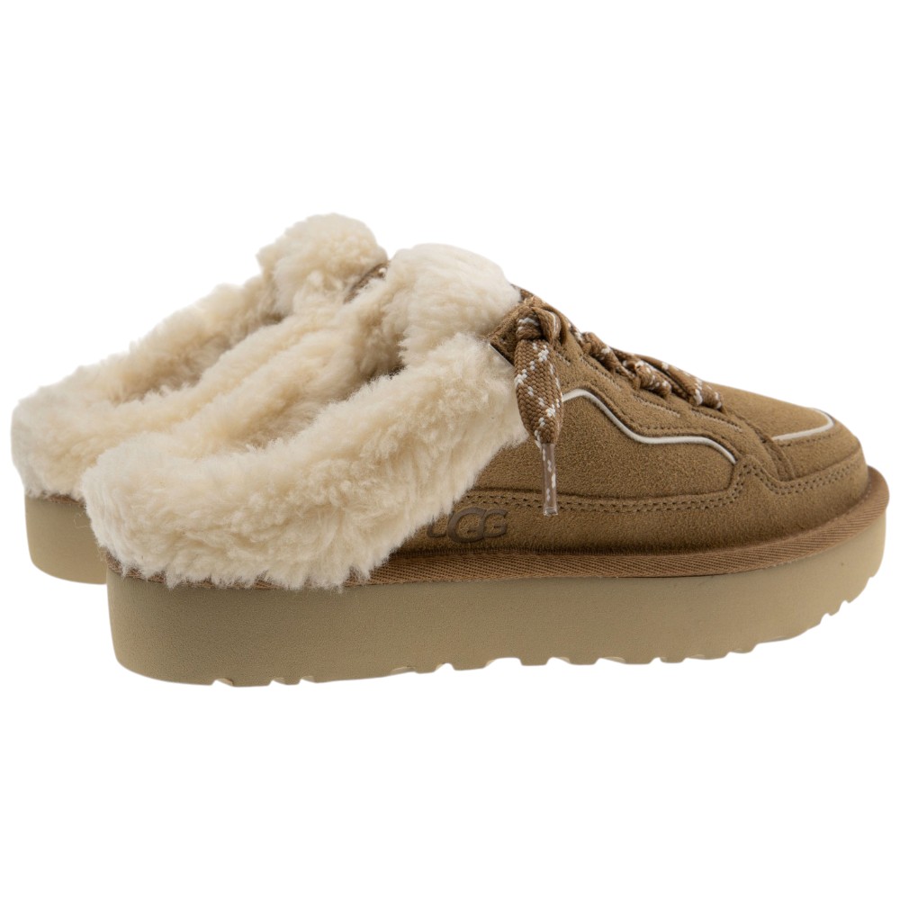 Zueco Ugg ante cuero y piel cordero mujer | Carrilé foto 4