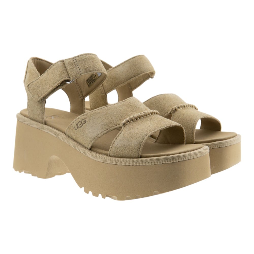 Sandalias tacón plataforma mujer ante camel Ugg W NEW HEIGHTS
