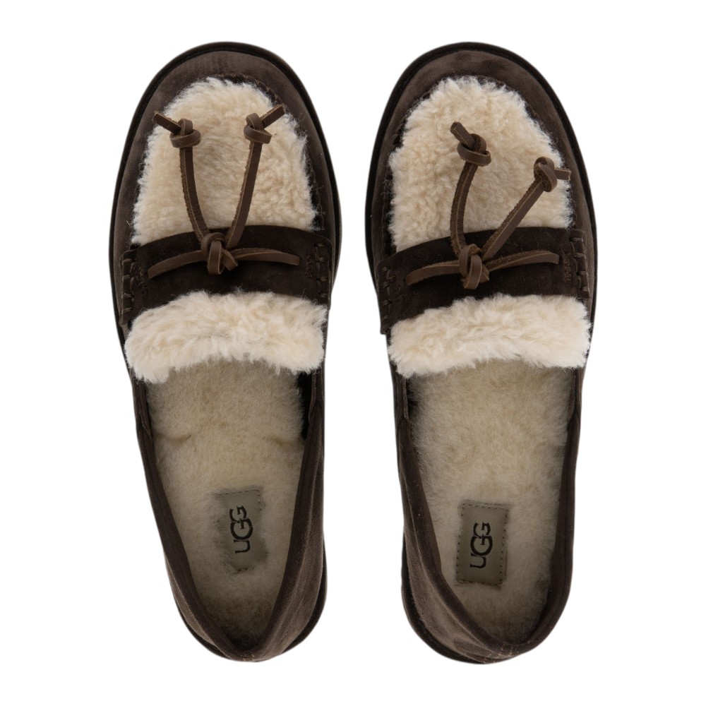 Mocasines mujer UGG ante y piel oveja foto 2