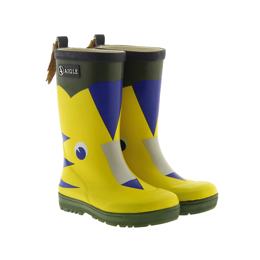 Aigle woodypop 2 niños botas de goma jaune agua de lluvia botas infantiles amarillo 