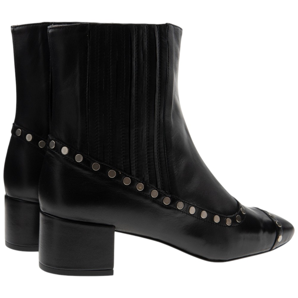 Botines piel tachas tacón cuadrado Miuxa | Carrilé foto 4